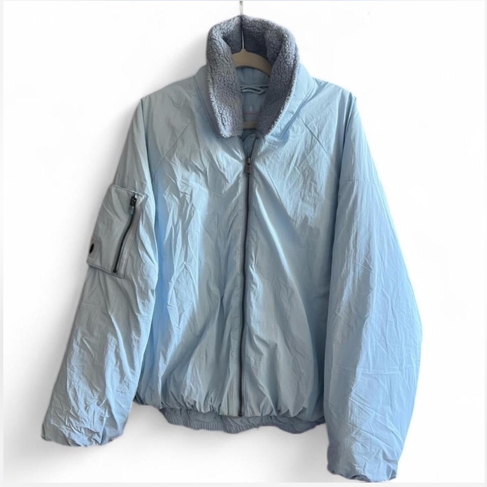Free People Movement Outpost Boardwalk Blue Bomber Jacket NWT